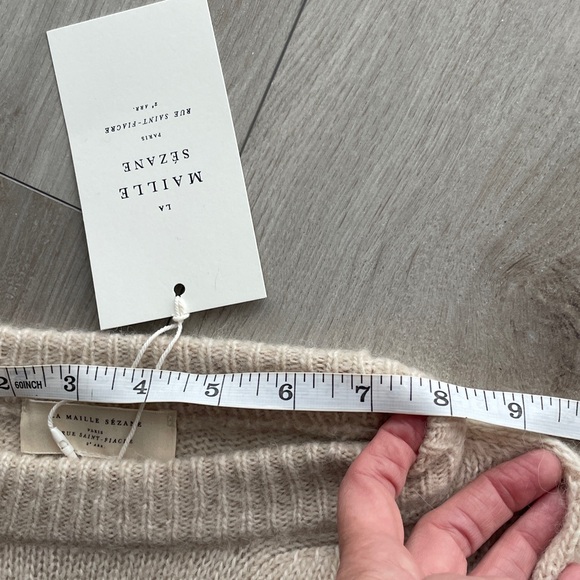 Sézane Samuel Jumper, sleeveless sweaters, XXS, Vanilla - Picture 15 of 15